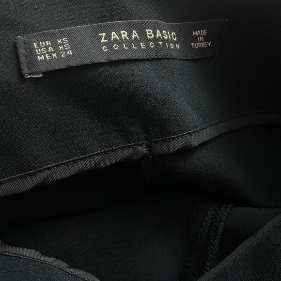 Zara Black Pencil Skirt with Pearl Accents - Picture 4 of 4